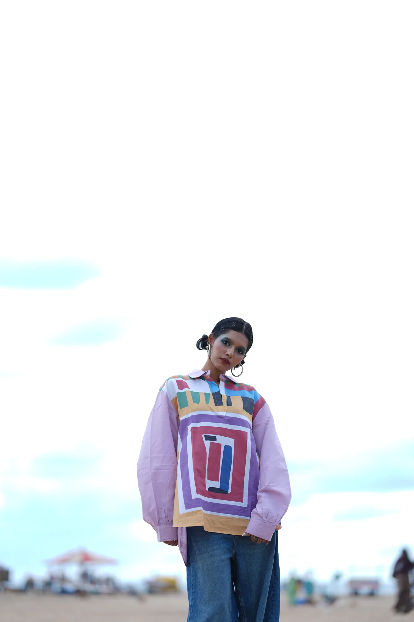 Lilac Geometric Shirt